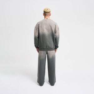 Conjunto Deportivo de Pantalón y Sudadera de Algodón con Lavado Ácido Personalizado 2025, Estilo Vintage de Secado Rápido - Product Image 2