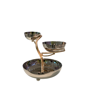 Bol en métal doré de qualité supérieure bol de pièce maîtresse de table créatif bol de rangement rond moderne en prix de gros - Product Image 5