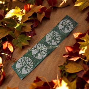 Plateau d'encens à l'anis étoilé de qualité supérieure Vente à chaud de porte-bâtons d'encens en stéatite à motif d'arbre pour parfum de bureau Meilleur - Product Image 6