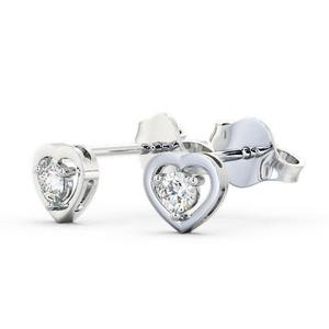 Pendientes de tuerca de cuatro garras de diseño clásico para mujer, pendientes de diamantes de laboratorio certificados IGI chapados en rodio de oro blanco sólido de 18 quilates de lujo - Product Image 5