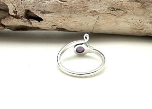 Anillo clásico joyería para mujer plata estilo bohemio joyería 925 plata esterlina amatista piedra preciosa anillo hecho a mano regalo para esposa - Product Image 2