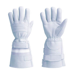 ถุงมือหนังวัวสำหรับงานเชื่อมหนังวัวกันความร้อนถุงมือดับเพลิงเพื่อความปลอดภัยในการดับเพลิง - Product Image 1