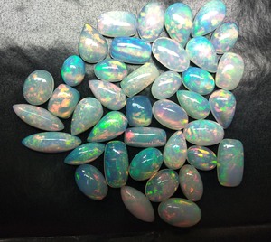 Welo Fire Ethiopian Opal Mix Forme Cabochons Lot Rare Qualité Opal Cabochon Ethiopian Opal Cabochons à vendre 100% Pierre Naturelle - Product Image 2