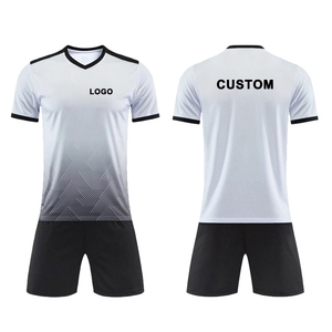 Uniforme de fútbol unisex de secado rápido, pelo liso, transpirable, conjuntos personalizados para adultos, corte automatizado, servicio OEM - Product Image 3
