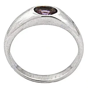 Anillo Geométrico de Plata 925 con Piedras Preciosas para Mujer, Joyería de Platino con Baño de Rodio, Anillo Sencillo con Granate para Hombre - Product Image 3