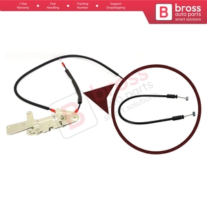 Mécanisme de verrouillage de hayon BDP668 avec poignée de déverrouillage et câble Bowden court pour Kangoo MK1 KC Express FC Kubistar X76 7700354861 - Product Image 5