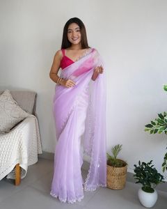 <span class=keywords><strong>2025</strong></span> Mới Nhất Truyền Thống Banarasi Linen Saree Cho Phụ Nữ Pha Lê Thiết Kế Ưa Thích <span class=keywords><strong>Sari</strong></span> Cho Các Bên Ấn Độ Pakistan Quần Áo Thấp - Product Image 2