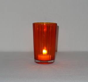 Bougeoirs en verre votifs en verre rouge cristal décorés de mariage chaud fantaisie avec nouveau design bougeoir en verre photophore - Product Image 2