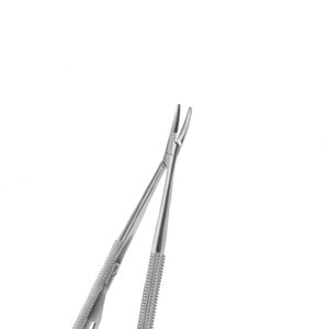 Portaagujas TC curvo Castroviejo Instrumento quirúrgico ortopédico manual para hospitales y clínicas - Product Image 2