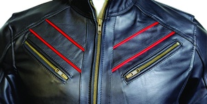 Meilleur prix du fabricant direct Veste en cuir en peau de mouton d'hiver pour hommes Veste à capuche avec fermeture à glissière pour hommes - Product Image 2