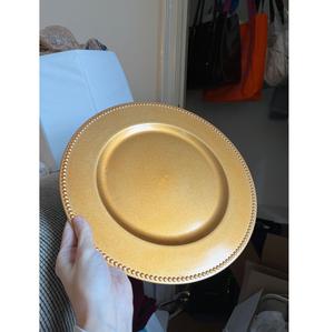 100 pièces de plaques de présentation en acier inoxydable écologiques couleur or pour événements, apportent une touche royale créant une table élégante et magnifique - Product Image 1