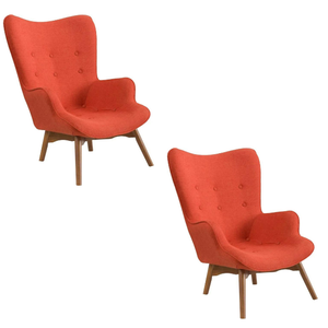 Hot Selling Solid Wooden and Comfortable <b>Cushion</b> Restaurant Sofas Single Sofas Living Room Sofas Wholesale Price Direct Factory - Product Image 1