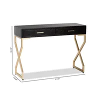 Nouvelle table basse console en verre et fer forgé avec cadre doré moderne et luxueux, meubles de salon pour la maison et l'hôtel