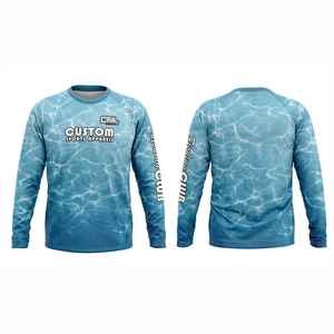 Camisetas Deportivas Transpirables de Alta Calidad con Estampado Digital por Sublimación para Hombre, Camisetas con Estampado DTF Personalizado de Secado Rápido, Sudaderas de Poliéster para Pesca - Product Image 1