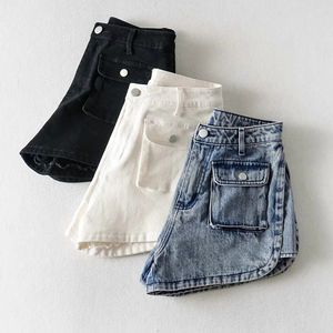 Super Quality Custom Vintage Washing Denim <b>Cargo</b> <b>Shorts</b> for <b>Women</b> Washed <b>Cargo</b> <b>Shorts</b> Ladies Custom Made <b>Cargo</b> <b>Shorts</b> - Product Image 2
