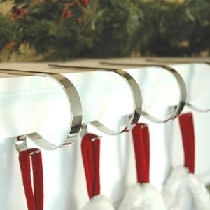 Porte-bas de Noël décoratif pour cheminée de maison ornement de Noël cintre pour bas de Noël décoration intérieure quantité en vrac - Product Image 6