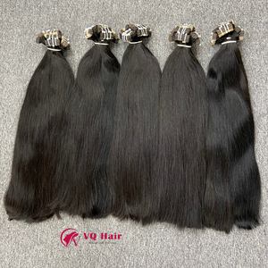 Bande Ins luxe cheveux humains 100% couleur vierge brute noir naturel bande droite cheveux Top qualité extensions de cheveux européens - Product Image 1