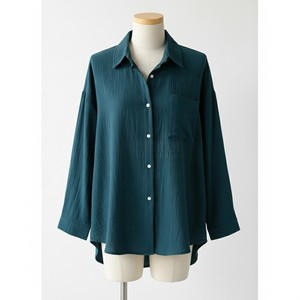 Bộ Áo sơ mi vải lanh và cotton màu trơn cho nữ <span class=keywords><strong>2025</strong></span> quần short dáng rộng cạp cao cộng với bộ 2 món áo sơ mi nữ - Product Image 1