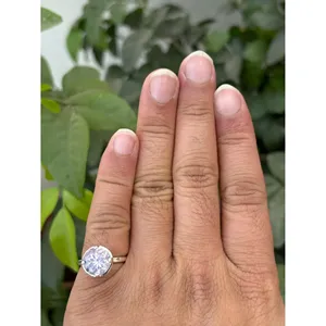 925 Silver Round Lavender <b>Quartz</b> <b>Ring</b> Vintage Engagement <b>Ring</b> Rose Gold Plating Inlaid Natural Gemstones 18K Product Jewelry - Product Image 4