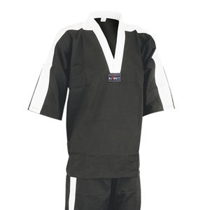 ชุดเทควันโดมืออาชีพขายดีเครื่องแบบเทควันโดสีแดงสีดำชุดเทควันโดออกแบบโลโก้ได้ตามต้องการ - Product Image 3