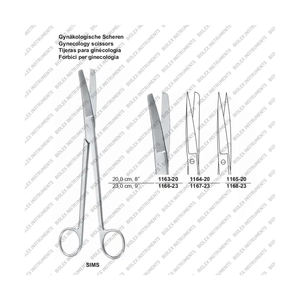 SMS กรรไกรผ่าตัดและนรีเวช20ซม. 8 ''กรรไกรตัดม่านตาตรงและโค้ง9ซม. ขายส่งราคาเครื่องมือผ่าตัด - Product Image 1