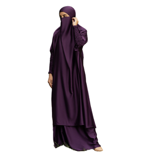 Abaya Islámica Holgada y Sencilla, Estilo Árabe de Dubái, Vestido Musulmán Modesto para Mujer, Estilo Natural, Gran Venta 2024 - Product Image 4