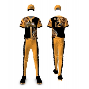Uniforme de béisbol de poliéster con impresión por sublimación personalizada para mujer, camiseta y pantalones de softball de calidad, conjunto de 2 piezas, estampado sublimado - Product Image 4