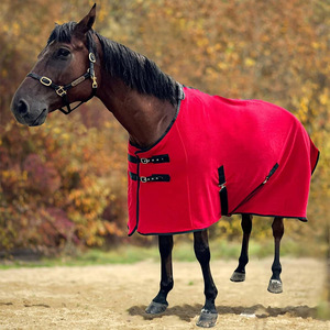 나일론 안감 면 필과 폴라 양털 소재가있는 멋진 여름 해군 안정 말 깔개 여행 양털 쿨러 - Product Image 6