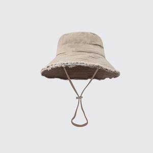 Sombrero de vaquero de mezclilla de verano con diseño hueco de estilo pintado a mano para viajes al aire libre y playa estilo occidental con ala rizada - Product Image 5
