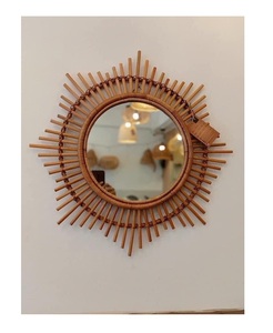 Espejo de ratán de pared natural, proveedor mayorista, espejo de pared de ratán, decorativo para el hogar de Vietnam con el mejor precio - Product Image 1
