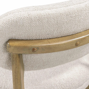 Fabric Upholstered Bar Stool Wooden Legs Backless Seat Modern Counter <b>Chair</b> for <b>Kitchen</b> <b>Island</b> Cafe - Product Image 6