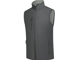 Gilet sans manches personnalisé avec logo, respirant, imperméable, coupe-vent, avec doublure en polaire, veste de travail classique, gilet softshell pour homme - Product Image 3