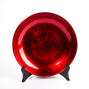 Meilleure vente plaque de laque ronde meilleur prix assiettes de décoration laquées en bois fabriquées à la main logo personnalisé accepté - Product Image 3