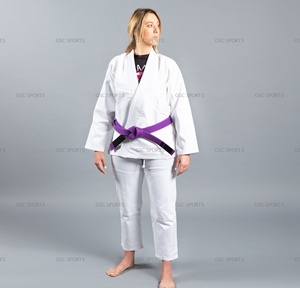 Jitsu Jitsu GI ผ้าฝ้ายทอไข่มุก100% สำหรับผู้หญิงปรับแต่งได้ตามต้องการ450 GSM ความคมชัดของศิลปะการต่อสู้ - Product Image 2