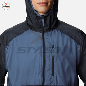 New Custom <b>mens</b> <b>Pullover</b> Half Zipper outdoor waterproof windbreaker <b>jacket</b> sport <b>jacket</b> with hoodie - Product Image 4