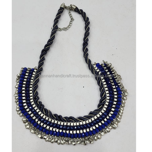 Collar de Resina Ecológico Hecho a Mano al por Mayor con Cuentas de Resina, Colores y Tamaños Personalizables, Patrón de Piedras de Resina Indias - Venta al por Mayor - Product Image 4