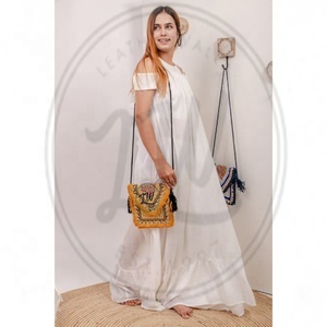 LW Exclusive Banjara Boho Beaded Handmade Designer <b>Bag</b> Stylish Genuine Evening <b>Bag</b> for Ladies Fashion <b>Summer</b> Style - Product Image 2
