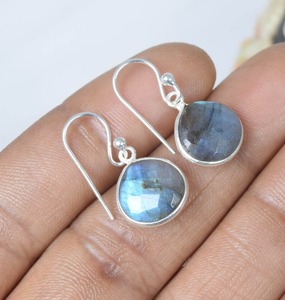 ต่างหูดีไซน์โบโฮประดับพลอยลาบราดอไรต์ เงินแท้ 925 สำหรับผู้หญิง สไตล์ทันสมัย เหมาะสำหรับงานปาร์ตี้ - Product Image 2