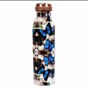 Botella de agua de cobre para una vida saludable, botella de agua de cobre promocional Diwali con logotipo - Product Image 4