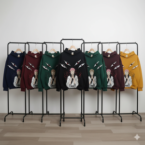 Sudadera Extra Grande de Calle, 100% Algodón Premium, 480g/m |   Sudadera con Capucha Personalizada con Bordado 3D de Patrón Animal, Tejida y Anti-Pilling - Product Image 2