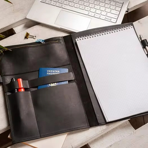 Couverture biblique personnalisée en marron A4 avec journal de prière gravé, bloc-notes rechargeable, carnet de croquis, cadeaux de fin d'études pour hommes et femmes - Product Image 1