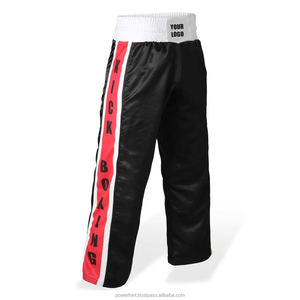 Pantalones de Boxeo de Diseño Único 2025, Satén Elástico, 100% Poliéster, Color Personalizado, Logotipo, Cintura Alta, Profesionales para Kickboxing - Product Image 4