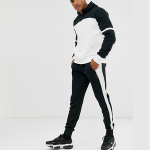 Venta al por mayor de los hombres gimnasio Slim Fit chándal Colorblock sudadera deportiva Sudadera con capucha 100% algodón de talla grande características de entrenamiento impresiones - Product Image 2