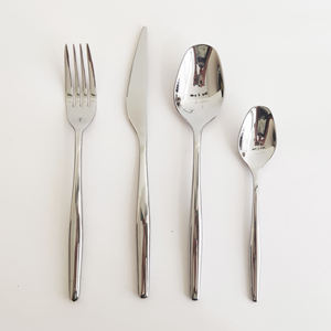 Precioso juego de cubiertos simples y modernos fabulosos de acero inoxidable para hoteles y restaurantes caseros Juego de cubiertos y cubiertos - Product Image 3