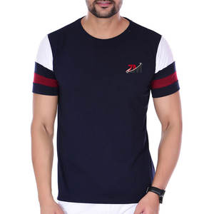 T-shirt en tissu confortable fabriqué au Pakistan, design unique, t-shirts pour hommes en couleur unie avec des prix compétitifs - Product Image 1