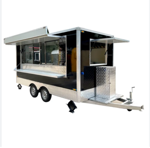 Concession alimentaire de cuisine mobile remorque Burger café taco camion fourgonnette de nourriture kiosque à pizza chariot à crème glacée camion de nourriture bon marché - Product Image 2