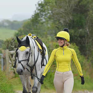 Camiseta POLO profesional para montar a caballo, camiseta de competición de manga corta, pantalones de compañero Jodhpur y pantalones, camiseta ecuestre - Product Image 4