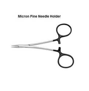 Porte-aiguilles micron fin en acier inoxydable manuel 12,5 cm - Product Image 5