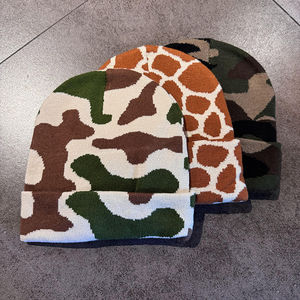 หมวกบีนนี่ขนอะคริลิคสำหรับฤดูหนาวหมวกแก๊ประบายอากาศได้ดีไซส์ใหญ่พิเศษสีทึบเหมาะกับการเดินทางชายหาดมีคุณสมบัติที่เหมาะสมหมวกบีนนี่ - Product Image 3