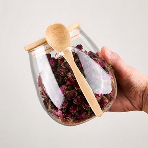 <span class=keywords><strong>Barattoli</strong></span> <span class=keywords><strong>in</strong></span> <span class=keywords><strong>Vetro</strong></span> Borosilicato per Spezie con Coperchi <span class=keywords><strong>in</strong></span> Bambù, Contenitori Ermetici a Bocca Larga per Cucina, Ideali per Spezie e Tè - Product Image 3